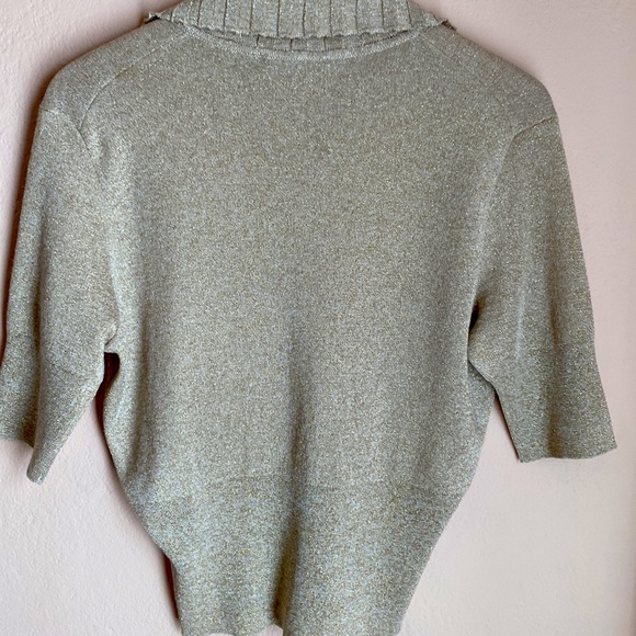 Proenza Schouler metallic ✨knit polo in champagne size M SOLD OUT on website - Picture 11 of 14